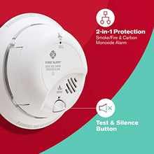 Load image into Gallery viewer, FIRST ALERT BRK SC9120FF Hardwired Smoke and Carbon Monoxide (CO) Detector with Battery Backup, 1 pack , White