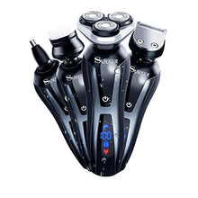 Load image into Gallery viewer, SURKER Electric Shaver Razor Cordless Beard Trimmer for Men Nose Hair Trimmer 3 in 1 Trimmer Grooming Kit Plus 1 Facial Cleansing Brush Waterproof USB Rechargeable Dry Wet