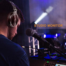 Load image into Gallery viewer, OneOdio Wired Over Ear Headphones Studio Monitor & Mixing DJ Stereo Headsets with 50mm Neodymium Drivers and 1/4 to 3.5mm Audio Jack for AMP Computer Recording Phone Piano Guitar Laptop - Black