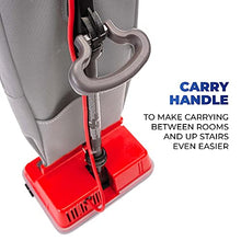 Load image into Gallery viewer, Oreck Commercial Upright Vacuum Cleaner, Bagged Professional Pro Grade Lightweight, 9 Pounds 40-Foot Long Cord, U2000R-1, Gray/Red