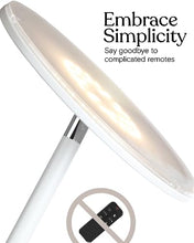 Load image into Gallery viewer, Brightech Sky LED Torchiere Super Bright Floor Lamp - Contemporary, High Lumen Light for Living Rooms and Offices - Dimmable, Indoor Pole Uplight for Bedroom Reading - White