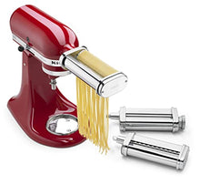 Load image into Gallery viewer, KitchenAid 3-Piece Roller & Cutter Set Pasta Roller&Cutter, Silver (Stainless Steel)