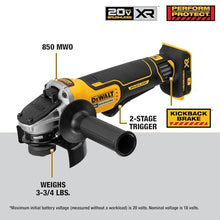 Load image into Gallery viewer, DEWALT 20V MAX* Angle Grinder Tool, Tool Only (DCG413B), Black, Yellow