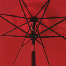 Load image into Gallery viewer, Sunnyglade 9' Patio Umbrella Outdoor Table Umbrella with 8 Sturdy Ribs (Red)