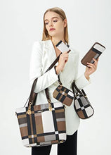 Load image into Gallery viewer, 2E-youth Designer Purses and Handbags For Women Satchel Shoulder Bag Tote Bag For Work Clutch Purses (Brown)