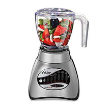 Load image into Gallery viewer, Oster Core 16-Speed Blender with Glass Jar, Black, 006878. Brushed Chrome , 40 Ounce