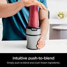 Load image into Gallery viewer, Ninja BN301 Nutri-Blender Plus Compact Personal Blender, 900-Peak-Watt Motor, Frozen Drinks, Smoothies, Sauces & More, (3) 20 oz. To-Go Cups, (2) Spout-Lids (1) Storage-Lid, Dishwasher Safe, Silver
