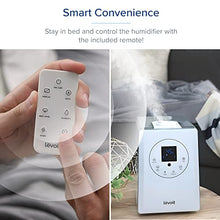 Load image into Gallery viewer, LEVOIT Humidifiers for Bedroom Large Room 6L Warm and Cool Mist for Families Plants with Built-in Humidity Sensor, Essential Oil, Air Vaporizer with Remote Control, Timer Setting, White