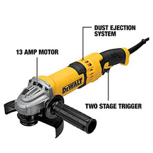 Load image into Gallery viewer, DEWALT Angle Grinder Tool, 4-1/2-Inch to 6-Inch, Trigger Switch (DWE43116), Black,yellow,grey