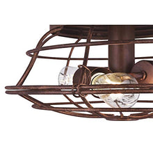 Load image into Gallery viewer, Westinghouse Lighting 7220500 Barnett 48-Inch Barnwood Indoor, Dimmable LED Light Kit with Cage Shade, Remote Control Included Ceiling Fan