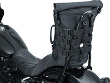 Load image into Gallery viewer, Kuryakyn 5223 Momentum Deadbeat Expandable Motorcycle Travel Luggage: Weather Resistant Duffle Bag with Sissy Bar Straps, Black