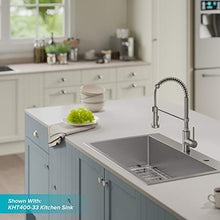 Load image into Gallery viewer, Kraus KPF-1610SS Bolden 18-Inch Commercial Kitchen Faucet with Dual Function Pull-Down Sprayhead in All-Brite Finish, Stainless Steel