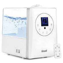 Load image into Gallery viewer, LEVOIT Humidifiers for Bedroom Large Room 6L Warm and Cool Mist for Families Plants with Built-in Humidity Sensor, Essential Oil, Air Vaporizer with Remote Control, Timer Setting, White