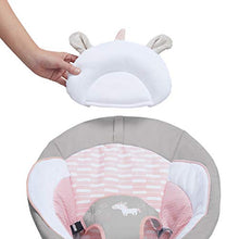 Load image into Gallery viewer, Ingenuity Soothing Baby Bouncer with Vibrating Infant Seat, Music, Removable Toy Bar & 2 Plush Toys - Flora The Unicorn (Pink), 0-6 Months