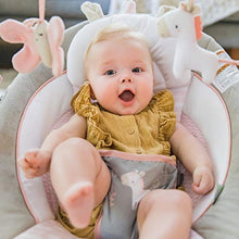 Load image into Gallery viewer, Ingenuity Soothing Baby Bouncer with Vibrating Infant Seat, Music, Removable Toy Bar & 2 Plush Toys - Flora The Unicorn (Pink), 0-6 Months