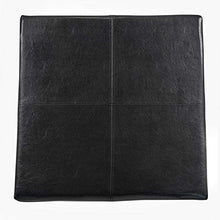 Load image into Gallery viewer, Homepop Home Decor |K2380-E169 | Luxury Large Faux Leather Square Storage Ottoman | Ottoman with Storage for Living Room & Bedroom, Black