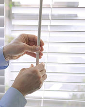 Load image into Gallery viewer, CHICOLOGY Faux Wood Blinds , Window Blinds , Wood Blinds , Window Shades , Window Treatments , Blinds & Shades , Window Shades For Home , Wooden Blinds , Basic White , 35"W X 60"H