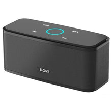 Load image into Gallery viewer, DOSS Bluetooth Speaker, SoundBox Touch Portable Wireless Speaker with 12W HD Sound and Bass, IPX5 Waterproof, 20H Playtime, Touch Control, Handsfree, Speaker for Office, Home, Outdoor, Travel-Black