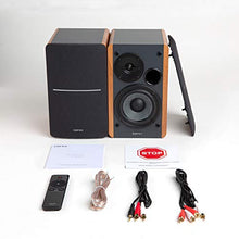 Load image into Gallery viewer, Edifier R1280Ts Powered Bookshelf Speakers - 2.0 Stereo Active Near Field Monitors - Studio Monitor Speaker - 42 Watts RMS with Subwoofer Line Out - Wooden Enclosure
