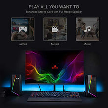 Load image into Gallery viewer, Redragon GS520 Anvil RGB Desktop Speakers, 2.0 Channel PC Computer Stereo Speaker with 6 Colorful LED Modes, Enhanced Sound and Easy-Access Volume Control, USB Powered w/ 3.5mm Cable