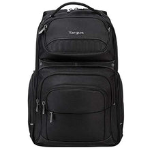 Load image into Gallery viewer, Targus Legend IQ Backpack Laptop bag for Business Professional and College Student with Durable Material, Pockets Throughout, Headphone Cord Pocket, TrolleyStrap, Fits 16-Inch Laptop, Black (TSB705US)