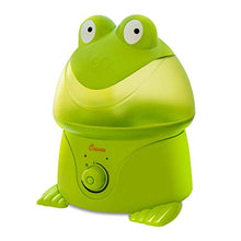 Load image into Gallery viewer, Crane Adorables Ultrasonic Cool Mist Humidifier, Filter Free, 1 Gallon, 500 Sq Ft Coverage, Whisper Quite, Air Humidifier for Plants Home Bedroom Baby Nursery and Office, Frog,Pack of 1,EE-3191