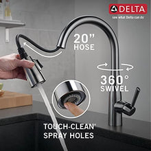 Load image into Gallery viewer, Delta Faucet Essa Brushed Nickel Kitchen Faucet, Kitchen Faucets with Pull Down Sprayer, Kitchen Sink Faucet, Faucet for Kitchen Sink with Magnetic Docking Spray Head, Arctic Stainless 9113-AR-DST