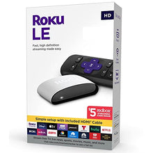 Load image into Gallery viewer, Roku LE HD Streaming Media Player with High Speed HDMI Cable and Simple Remote White Device Only