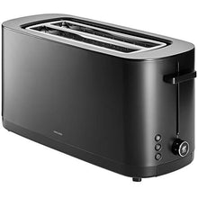Load image into Gallery viewer, Zwilling Enfinigy Cool Touch 2 Long Slot Toaster, 4 Slices with Extra Wide 1.5" Slots for Bagels, 7 Toast Settings, Even Toasting, Reheat, Cancel, Defrost, Black