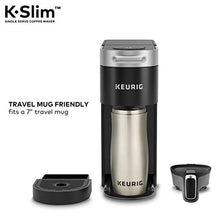 Load image into Gallery viewer, Keurig K-Slim Coffee Maker, Single Serve K-Cup Pod Coffee Brewer, 8 to 12 oz. Brew Sizes, Black