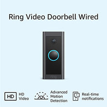 Load image into Gallery viewer, Ring Video Doorbell Wired – Convenient, essential features in a compact design, pair with Ring Chime to hear audio alerts in your home (existing doorbell wiring required) - 2021 release