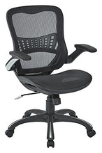 Load image into Gallery viewer, Office Star Mesh Back & Seat, 2-to-1 Synchro & Lumbar Support Managers Chair, Black