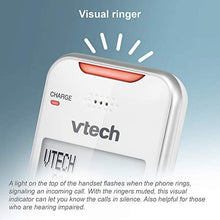 Load image into Gallery viewer, VTech VS112-27 DECT 6.0 Bluetooth 2 Handset Cordless Phone for Home with Answering Machine, Call Blocking, Caller ID, Intercom and Connect to Cell (Silver & White)