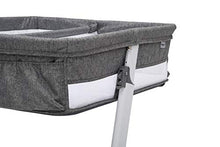 Load image into Gallery viewer, Simmons Kids By The Bed City Sleeper Bassinet for Twins - Adjustable Height Portable Crib with Wheels & Airflow Mesh, Grey Tweed