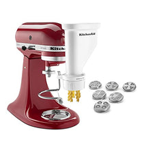 Load image into Gallery viewer, KitchenAid KSMPEXTA Gourmet Pasta Press Attachment with 6 Interchangeable Pasta Plates, White