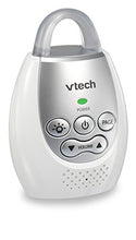 Load image into Gallery viewer, VTech DM221 Audio Baby Monitor with up to 1,000 ft of Range, Vibrating Sound-Alert, Talk Back Intercom & Night Light Loop, White/Silver