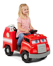 Load image into Gallery viewer, Kid Trax Real Rigs Toddler Fire Truck Interactive Ride On Toy, Kids Ages 1.5-4 Years, 6 Volt Battery and Charger, Sound Effects, Red