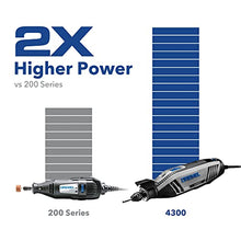 Load image into Gallery viewer, Dremel 4300-5/40 High Performance Rotary Tool Kit with LED Light- 5 Attachments & 40 Accessories- Engraver, Sander, and Polisher- Perfect for Grinding, Cutting, Wood Carving and Engraving , 9" Long
