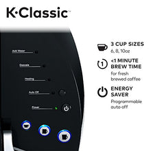 Load image into Gallery viewer, Keurig K-Classic Coffee Maker K-Cup Pod, Single Serve, Programmable, 6 to 10 oz. Brew Sizes, Black