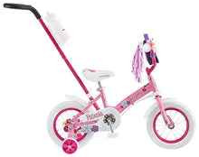 Load image into Gallery viewer, Schwinn Petunia Steerable Kids Bike, Girls Beginner Bicycle, 12-Inch Wheels, Training Wheels, Easily Removed Parent Push Handle with Water Bottle Holder, Pink