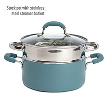 Load image into Gallery viewer, Goodful Premium Nonstick Pots and Pans Set, Diamond Reinforced Non-Stick Coating, Made Without PFOA, Dishwasher Safe, 12-Piece, Turquoise