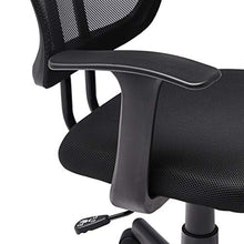 Load image into Gallery viewer, Amazon Basics Mesh, Mid-Back, Adjustable, Swivel Office Desk Chair with Armrests, Black