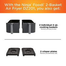Load image into Gallery viewer, Ninja DZ201 Foodi 8 Quart 6-in-1 DualZone 2-Basket Air Fryer with 2 Independent Frying Baskets, Match Cook & Smart Finish to Roast, Broil, Dehydrate & More for Quick, Easy Meals, Grey
