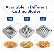 Load image into Gallery viewer, New Star Foodservice 42306 Commercial Grade French Fry Cutter with Suction Feet, 3/8", Green