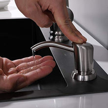 Load image into Gallery viewer, GAGALIFE Built in Counter Soap Dispenser (Brushed Nickel) for Kitchen Sink and Extension Tube Kit, Anti-Leakage Upgrade with 40" Tube No More Top Refill