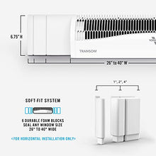 Load image into Gallery viewer, Vornado TRANSOM Window Fan with 4 Speeds, Remote Control, Reversible Exhaust Mode, Weather Resistant Case, Whole Room, White