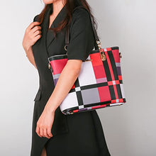 Load image into Gallery viewer, 2E-youth Designer Purses and Handbags for Women Satchel Shoulder Bag Tote Top Handle Bag (2D-gezi6-red)