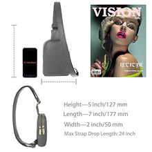 Load image into Gallery viewer, INICAT Small Crossbody Sling Bag Faux Leather Fanny Pack Purses for Women Teen Girls(Gray)