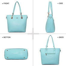 Load image into Gallery viewer, 2E-youth Designer Purses and Handbags for Women Satchel Shoulder Bag Tote Top Handle Bag (4C-light blue)