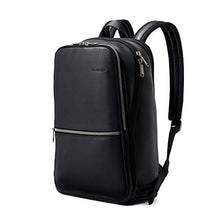 Load image into Gallery viewer, Samsonite Classic Leather Slim Backpack, Black, One Size